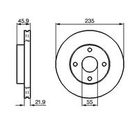 BOSCH 0 986 478 787 Disco freno