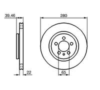 2x Disco freno ventilato 0 986 479 156 BOSCH per VW PASSAT B3/B4 Variant