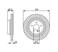 BOSCH 0 986 479 654 Disco freno