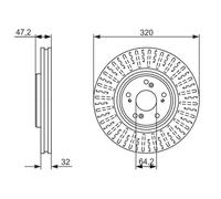 BOSCH 0 986 479 741 Disco freno