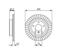 2x Disco freno ventilato 0 986 479 775 BOSCH per BMW Z4 Roadster