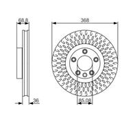 Bosch BD1720 Dischi freno, 1 disco freno singolo