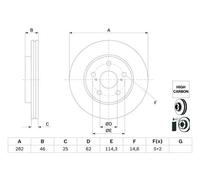 BOSCH 0 986 479 F92 Disco freno