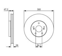 BOSCH 0 986 479 R47 Disco freno