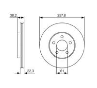 Bosch Dischi freno BD1791 (0 986 479 R56) ventilati - Set 2 pezzi
