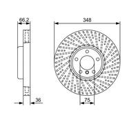 2x Bosch 0 986 479 W20 Disco Freno