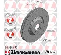 ZIMMERMANN 100.3386.70 Disco freno