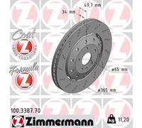 ZIMMERMANN 100.3387.70 Disco freno per AUDI