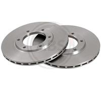 2x Disco freno ventilato 15575 A.B.S. per NISSAN PATROL III/1 Station Wagon