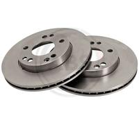 2x Disco freno ventilato 15816 A.B.S. per MERCEDES-BENZ 190