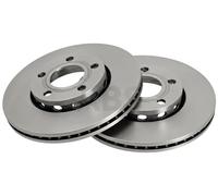 2x Disco freno ventilato 15936 A.B.S. per AUDI 100 C3 Tre volumi 200 C3 Avant