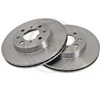 2x Disco freno ventilato 16059 A.B.S. per ROVER HONDA