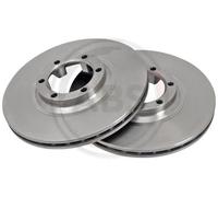 2x Disco freno ventilato 16074 A.B.S. per MITSUBISHI GALLOPER HYUNDAI