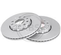 2x Disco freno ventilato 16098 A.B.S. per AUDI VW SKODA SEAT
