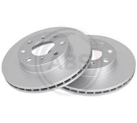 2x Disco freno ventilato 16117 A.B.S. per HONDA CIVIC V Hatchback JAZZ III