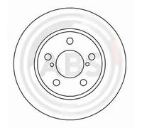 2x Disco freno ventilato 16138 A.B.S. per SUBARU LEGACY I Familiare LEGACY III