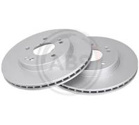 2x Disco freno ventilato 16181 A.B.S. per MERCEDES-BENZ CLASSE C