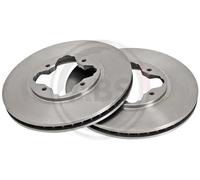 2x Disco freno ventilato 16183 A.B.S. per HONDA ACCORD V Aerodeck ACCORD V Coupé