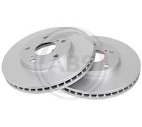 2x Disco freno ventilato 16220 A.B.S. per TOYOTA LEXUS