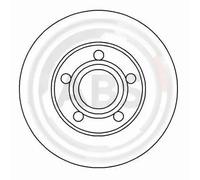 2x Disco freno ventilato 16248 A.B.S. per AUDI COUPE B3 80 B4 Tre volumi