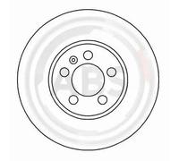 2x Disco freno ventilato 16265 A.B.S. per VW GOLF III VENTO GOLF III Variant