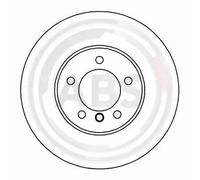 2x Disco freno ventilato 16332 A.B.S. per BMW 5 5 Touring