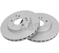 2x Disco freno ventilato 16448 A.B.S. per MERCEDES-BENZ CLASSE C CLASSE E CLK