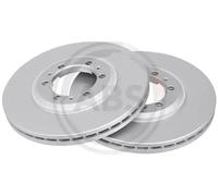 2x Disco freno ventilato 16485 A.B.S. per OPEL ISUZU