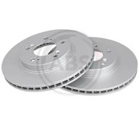 2x Disco freno ventilato 16588 A.B.S. per HONDA SHUTTLE LEGEND III CR-V I HR-V