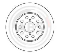 2x Disco freno ventilato 16612 A.B.S. per TOYOTA MR2 II