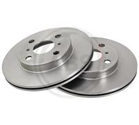 2x Disco freno ventilato 16652 A.B.S. per TOYOTA PASEO Coupé PASEO Cabriolet