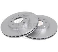 2x Disco freno ventilato 16669 A.B.S. per MITSUBISHI GALANT VI GALANT VIII