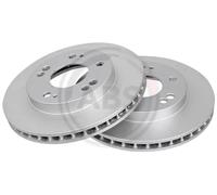 2x Disco freno ventilato 16864 A.B.S. per MITSUBISHI ECLIPSE II ECLIPSE I