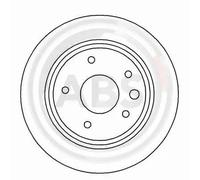 2x Disco freno ventilato 16999 A.B.S. per JAGUAR DAIMLER