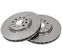 2x Disco freno ventilato 17014 A.B.S. per LANCIA ALFA ROMEO