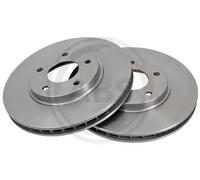2x Disco freno ventilato 17051 A.B.S. per JAGUAR DAIMLER