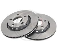 2x Disco freno ventilato 17057 A.B.S. per AUDI A8 D2