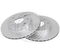2x Disco freno ventilato 17076 A.B.S. per DAIHATSU SUBARU