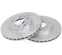 2x Disco freno ventilato 17125 A.B.S. per MITSUBISHI LANCER VII LANCER V