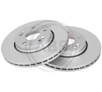 2x Disco freno ventilato 17153 A.B.S. per RENAULT LAGUNA II LAGUNA II Grandtour