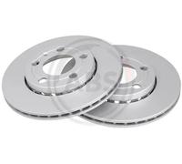 2x Disco freno ventilato 17194 A.B.S. per SKODA VW
