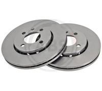 2x Disco freno ventilato 17195 A.B.S. per VW LUPO I POLO III POLO