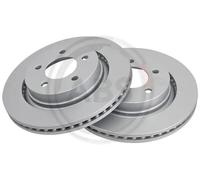 2x Disco freno ventilato 17265 A.B.S. per CHRYSLER 300M