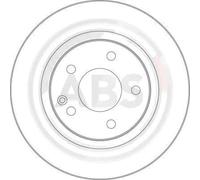 2x Disco freno ventilato 17365 A.B.S. per MERCEDES-BENZ