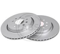 2x Disco freno ventilato 17371 A.B.S. per CADILLAC SAAB OPEL FIAT