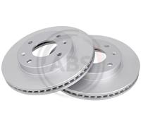 2x Disco freno ventilato 17427 A.B.S. per HYUNDAI KIA