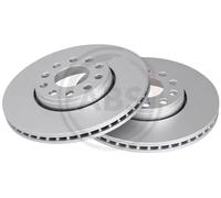 2x Disco freno ventilato 17527 A.B.S. per VW SKODA