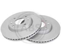 2x Disco freno ventilato 17548 A.B.S. per HYUNDAI ELANTRA III SONATA IV
