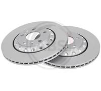 2x Disco freno ventilato 17607 A.B.S. per VW AUDI