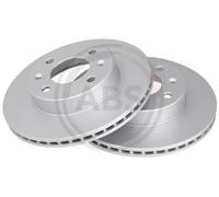 2x Disco freno ventilato 17643 A.B.S. per KIA HYUNDAI